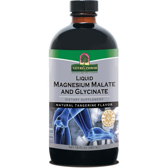 Nature's Answer Liquid Magnesium Malate and Glycinate, 16-Fluid Ounces