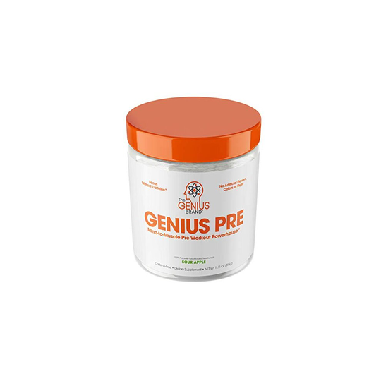Genius Pre Workout Powder - All Natural Nootropic Preworkout & Caffeine Free Nitric Oxide Booster w/Beta Alanine & Alpha...