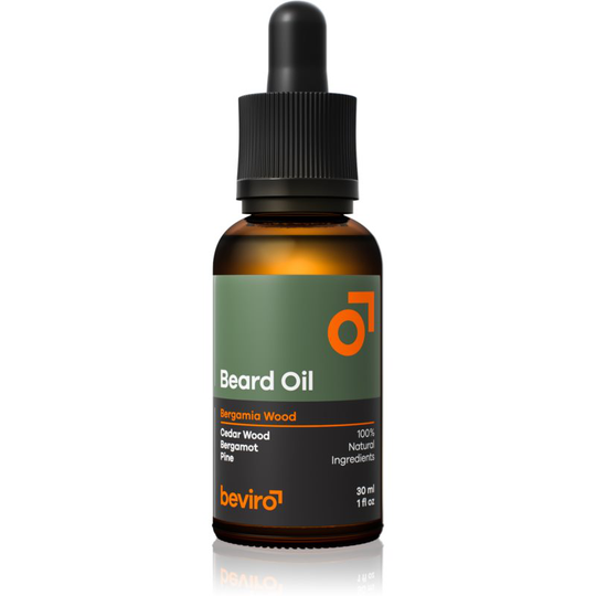 Beviro Bergamia Wood Facial Hair Oil with Woody Aroma 30 ml