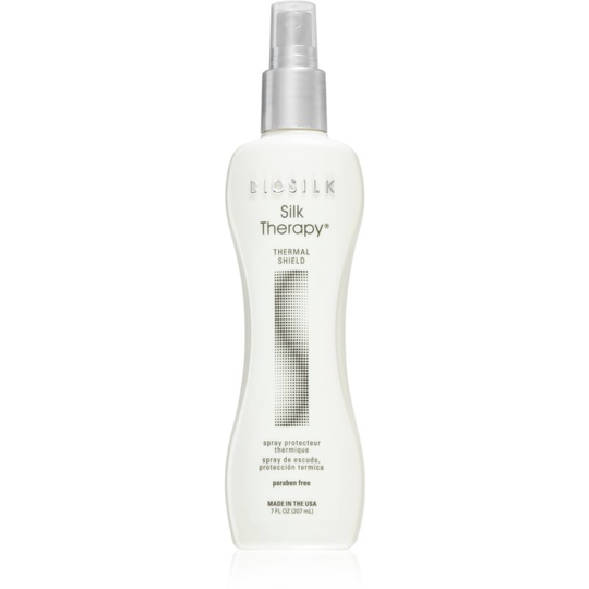 Biosilk Silk Therapy Heat Protection Hairspray for Use with Flat Irons and Curling Irons Paraben-Free 207 ml