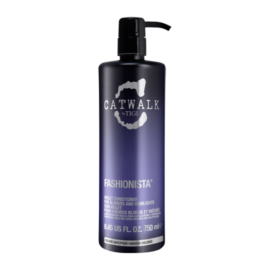 Catwalk By Tigi Fashionista Violet Purple Conditioner For Blonde Hair 750Ml