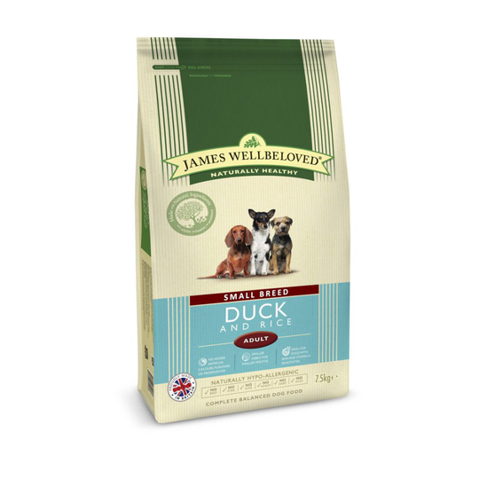 Jwb Adult Dog Small Breed Duck & Rice Kibble 7.5kg