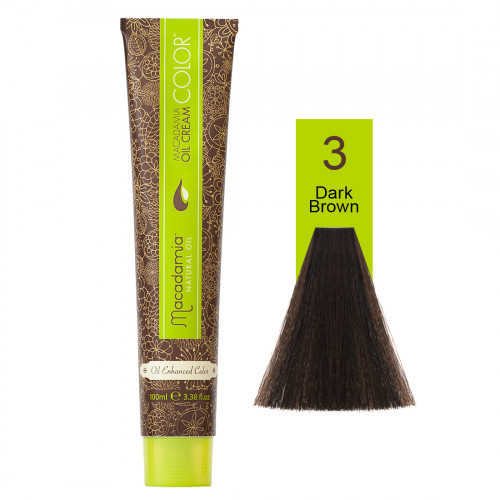 Macadamia Oil Cream Color 3.0 Dark Brown