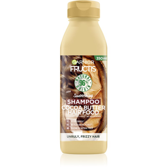 Garnier Fructis Cocoa Butter Hair Food Smoothing Shampoo For Unruly Hair 350 ml