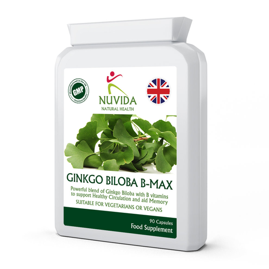 Ginkgo Biloba Capsules / 90 x 2000mg Capsules with Added B Vitamins