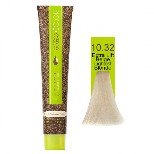 Macadamia Oil Cream Color 10.32 Extra Lift Beige Lightest Blonde