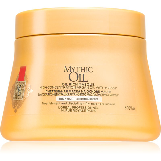 L'Oréal Professionnel Mythic Oil Nourishing Mask for Thick and Unruly Hair paraben-free 200 ml