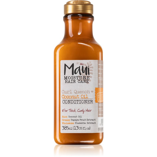 Maui Moisture Curl Quench + Coconut Oil Conditioner with Coconut Oil For Wavy And Curly Hair 385 ml