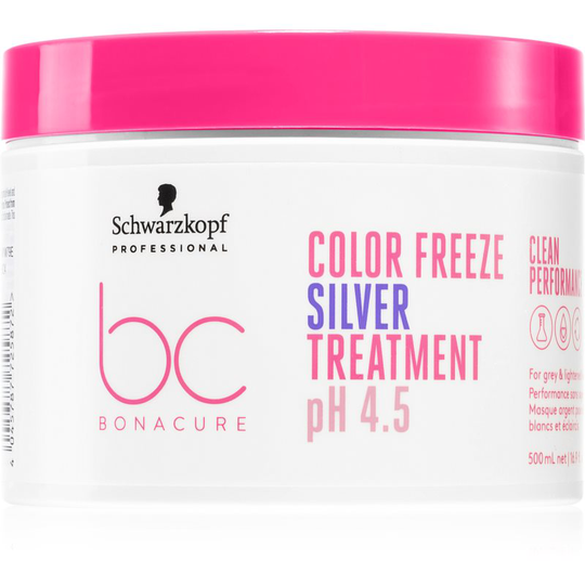 Schwarzkopf Professional BC Bonacure Color Freeze Silver Mask for Yellow Tones Neutralization 500 ml