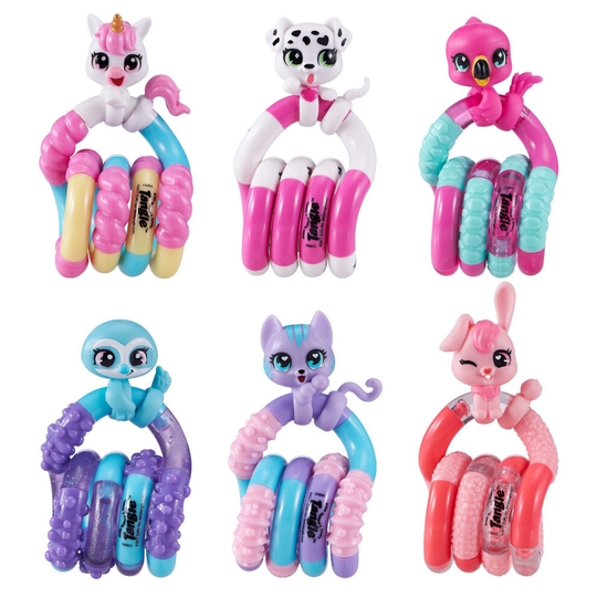 (3) 3/6 Tangle Pets Fidget Toy Anxiety Stress Relief Kids Special Autistic ADHD Game