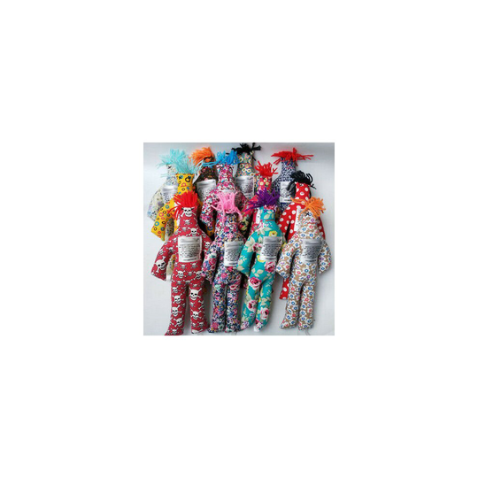 Random Pattern Color Stress Relief 12" Dammit Doll Plush Toy