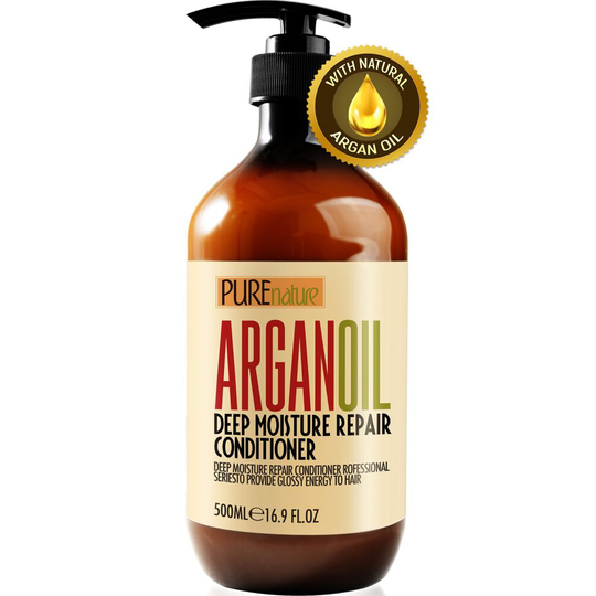 Moroccan Argan Oil Conditioner SLS Sulfate Free - Best Hair Conditioner for Damaged, Dry, Curly or Frizzy Hair - Thickening for Fine / Thin Hair, Safe