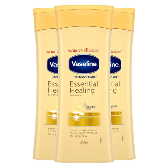 Vaseline Intensive Care Body Lotion Essential Healing 3 X 400Ml