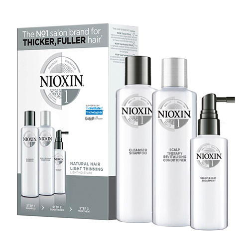 Nioxin SYS1 Care System Trial Kit for Natural Hair with Light Thinning Small