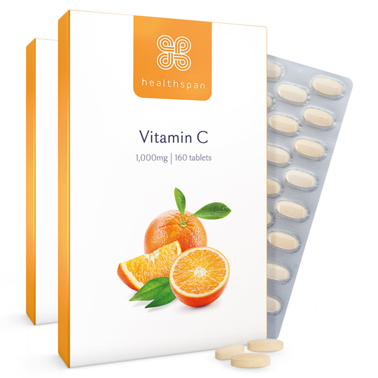 (320 Tablets) Healthspan Vitamin C 1,000mg, Immune Health, Vegan