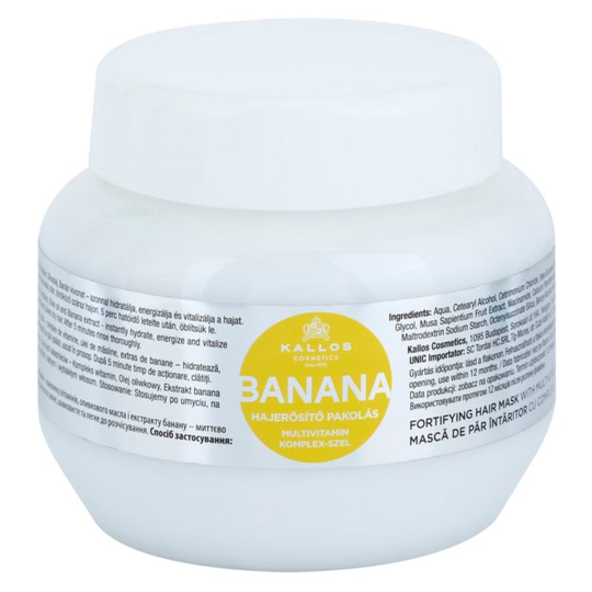 Kallos Banana Fortifying Mask With Multivitamine Complex 275 ml
