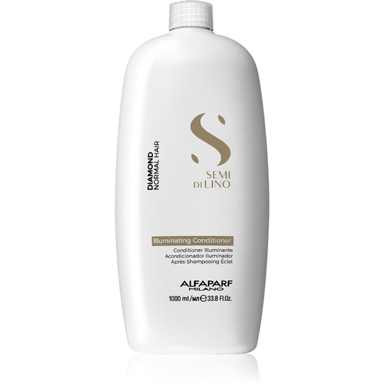 Alfaparf Milano Semi di Lino Diamond Illuminating Brightening Conditioner for Glossy Hair that's Easy to Comb 1000 ml