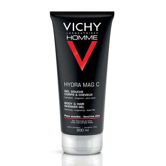 Vichy Homme Hydra Mag-C Body & Hair Shower Gel 200Ml