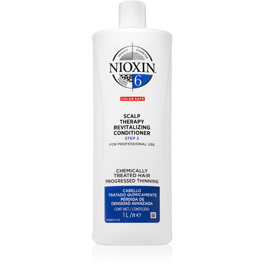 Nioxin System 6 Color Safe Scalp Therapy Revitalising Conditioner Revitalizing Conditioner For Chemically Treated Hair 1000 ml