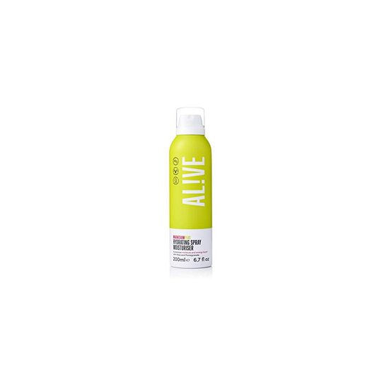 ALIVE Magnesium Plus Hydrating Body Spray Moisturiser, Men & Womens Easy Spray Full Body Nourishing Moisturising Spray Enriched with Shea & Pomegranat