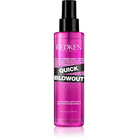 Redken Quick Blowout Heat Protection Hairspray for Use with Flat Irons and Curling Irons For Faster Blown 125 ml