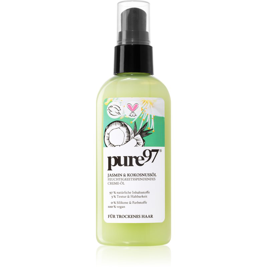 Pure97 Jasmin & Kokosnussöl Nourishing and Heat Protecting Cream With Oil 100 ml