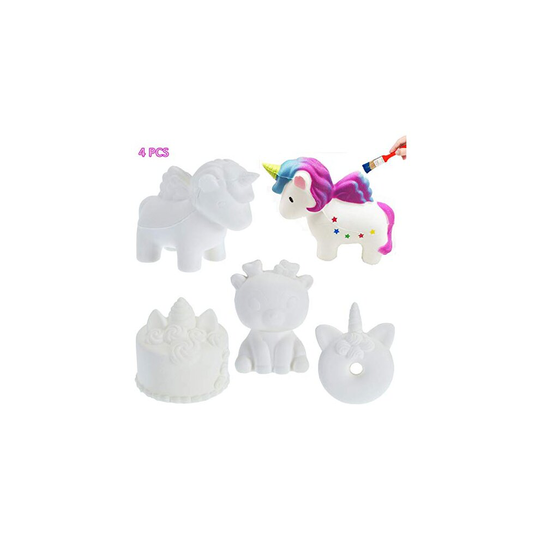 cAMTOP DIY Squishies Slow Rising Squishy Toys White Plain Jumbo Animal Party Favors Soft Stress Relief Toys Doll for Kids and Adults