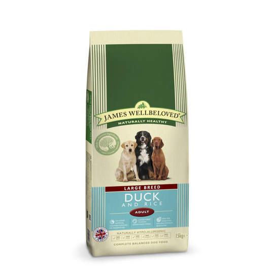 Jwb Adult Dog Large Breed Duck & Rice Kibble 15kg
