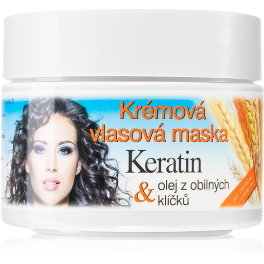Bione Cosmetics Keratin + Grain Cream Mask for All Hair Types 260 ml